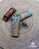 Blue Copper Jari Super Semi Paat Set Mekhela Sador