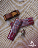 Wine Silver Jari Premium Semi paat Set Mekhela Sador