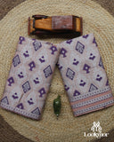 Peach-Pink Toss Paat Set Mekhela Sador