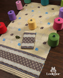 Premium Yellow Cotton Kesapaat Set Mekhela Sador with Jura