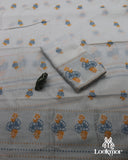 White Kesapaat Paat Set Mekhela Sador