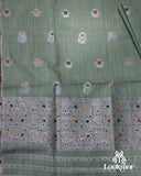 Green Cotton Kesapaat Mekhela Sador