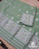 Green Cotton Kesapaat Mekhela Sador