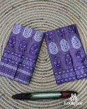 Graceful Purple Semi Pat Mekhela Sador with Traditional Grandeur