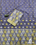 Dark Blue Royal Charm – Premium Mix Paat Mekhela Sador Set