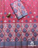 Reddish-Purple Royal Charm – Premium Mix Paat Mekhela Sador Set