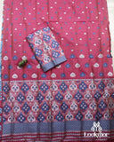 Reddish-Purple Royal Charm – Premium Mix Paat Mekhela Sador Set