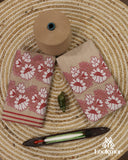 Premium Pinkish-Brown Cotton Kesapaat Set Mekhela Sador with Jura