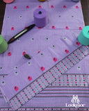 Royal Purple Cotton Kesapaat Traditional Mekhela Sador Set with Designer Jura