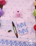 Premium Baby Pink Cotton Kesapaat Set Mekhela Sador with Jura