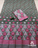 Green-Cyan Royal Charm – Premium Mix Paat Mekhela Sador Set