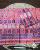 Soft Pink Semi Pat Mekhela Sador with Elegant Heritage Appeal