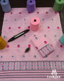 Blush Pink Cotton Kesapaat Mekhela Sador Set with Complementary Jura