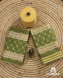Premium Yellow Cotton Kesapaat Set Mekhela Sador with Jura