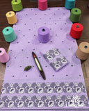 Premium Lavender Cotton Kesapaat Set Mekhela Sador with Jura