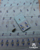 Light Blue Kesapaat Paat Set Mekhela Sador