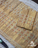 Muga Premium Heavy Set Golden Jari Super Semi Paat Set Mekhela Sador