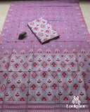 Purple Toss Paat Set Mekhela Sador