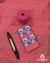 Premium Red Cotton Kesapaat Set Mekhela Sador with Jura
