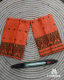 Orange Royal Toss Paat Set Mekhela Sador