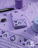 Majestic Purple Cotton Kesapaat Mekhela Sador Set in Royal Paisley Design with Traditional Jura