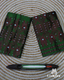 Majestic Dark Green Semi Pat Mekhela Sador with Heritage Vibes