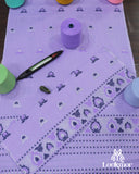 Majestic Purple Cotton Kesapaat Mekhela Sador Set in Royal Paisley Design with Traditional Jura