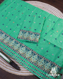 Light Green Beautiful Toss Paat Set Mekhela Sador