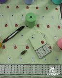 Graceful Green Cotton Kesapaat Set Mekhela Sador Paired with Stylish Jura