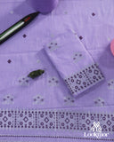 Royal Purple Cotton Kesapaat Traditional Mekhela Sador Set with Intricate Jura Detailing