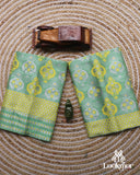 Green Royal Charm – Premium Mix Paat Mekhela Sador Set