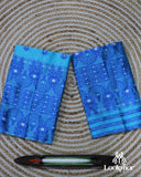 Soothing Light Blue Semi Pat Mekhela Sador with Delicate Beauty