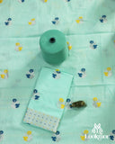 Premium Sea-Green Cotton Kesapaat Set Mekhela Sador with Jura