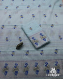 Light Blue Kesapaat Paat Set Mekhela Sador