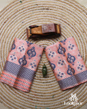 Light Shade Of Pink-Red Royal Charm – Premium Mix Paat Mekhela Sador Set