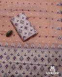 Peach-Pink Toss Paat Set Mekhela Sador