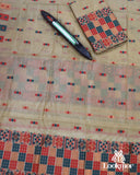 Traditional Brown Toss Paat Mekhela Chador from Assam