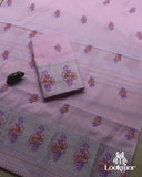 Light Pink Kesapaat Paat Set Mekhela Sador