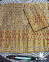 Muga Premium Heavy Set Golden Jari Super Semi Paat Set Mekhela Sador