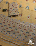 Yellow Kesapaat Paat Set Mekhela Sador