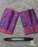 Chic Pink & Blue Semi Pat Mekhela Sador with Contemporary Twist