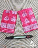 Charming Pink Super Semi Pat Mekhela Sador Set with Elegant Draping