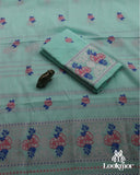 Sky Blue Kesapaat Paat Set Mekhela Sador