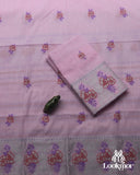 Light Pink Kesapaat Paat Set Mekhela Sador