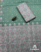 Sea-Green Toss Paat Set Mekhela Sador