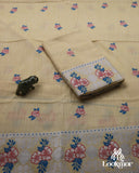 Light Yellow Kesapaat Paat Set Mekhela Sador