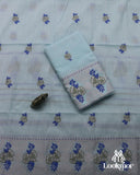 Light Blue Kesapaat Paat Set Mekhela Sador