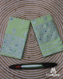 Radiant Yellow Cotton Kesapaat Mekhela Sador in Floral Motif with Graceful Jura Pairing