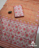 Orange Toss Paat Set Mekhela Sador