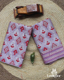 Purple Toss Paat Set Mekhela Sador